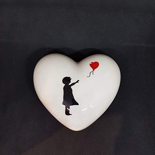 Umidificatore per termosifone in ceramica a forma di cuore - ottima idea regalo