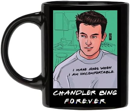 Chandler Bing Forever Coffee Mug (Black) 330ML, Gift for Fan