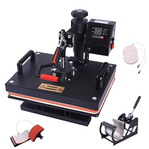 Heat Press máquina térmica 5 en 1 14x11 pulgadas