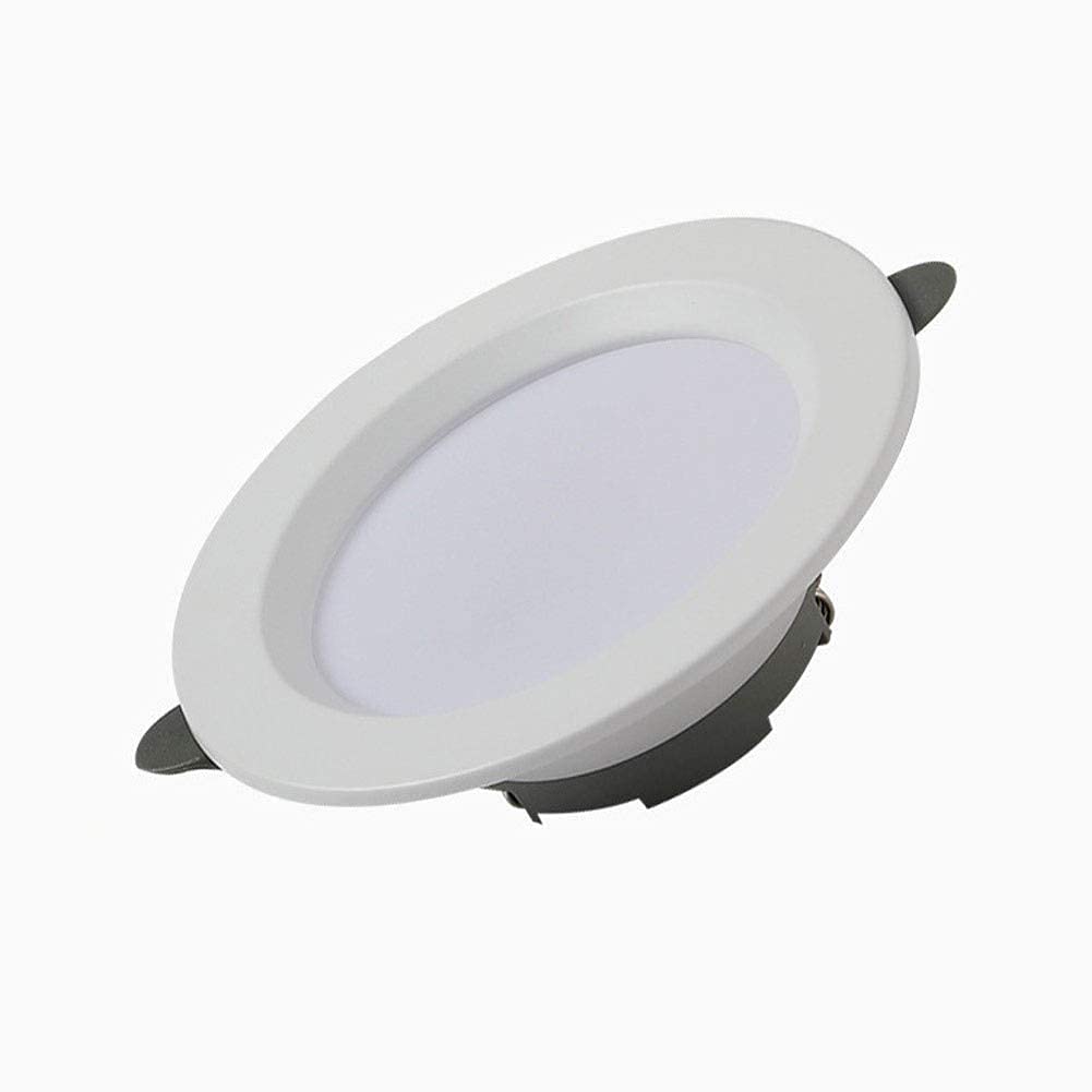 GJGHKLHL downlights， 5W Spotlight Ultra Slim Round Integrated Recessed Downlight Ceiling Light Retrofit Downlights Easy Installation 400lm(Neutral Light)