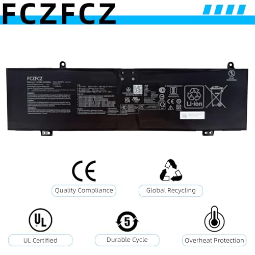 Image of C41N2303 Battery 90Wh 5820mAh Replacement for Asus ROG Zephyrus G16 GA605 GA605WI GA605WV / TUF Gaming A16 FA608 FA608WI FA608WU / ProArt P16 H7606WI Series 0B200-04450000 4ICP3 /76 /139 15.48V