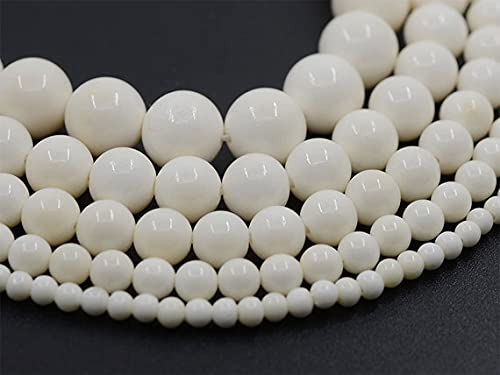 Perles en os de bœuf LKBEADS 12mm fil perles rondes pour bijoux DIY