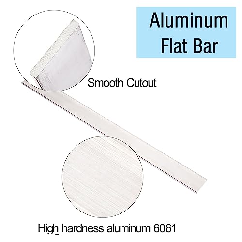 Teziicus ALPT-1158 12 Pieces Square Aluminum Flat Bar thumb #3