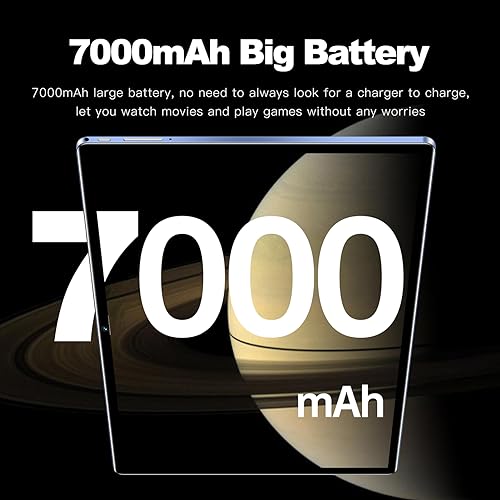 HUIOP Tablet 8GB + 256 GB Ekran 10,1 cala Call 5G Procesor MTK6797 10 rdzeni 128 GB Rozszerzalna pamięć o dużej pojemności Duży przezroczysty ekran BT5.0 Bateria 7000 mAh Długi czas czuwania