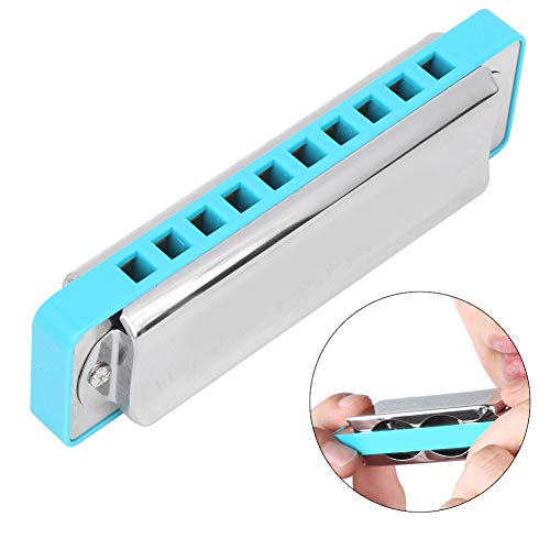 Harmonica pour la bouche avec 10 trous pour les débutants (bleu) - Les Beatles, Paul McCartney, John Lennon, RIngo Starr, George Harrison Harmonica pour la bouche avec 10 trous pour les débutants (bleu) – Image 6