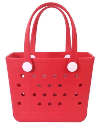 Addoklm Lightweight Extra large Rubber Beach Bag Small mini Tote Bag for Gym Waterproof medium Open Handbag for Pool Sports