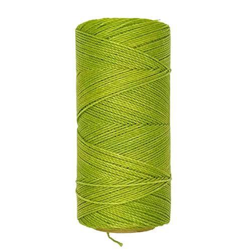 Linhasita Waxed Thread 100 g / 170 m Polyester 1 mm Thick Macrame, 30 Colours Green Apple, Apple Green, 170 metros / 100 gr - Image 3