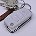 Produktbild Soft Case Schutz Hülle Auto Schlüssel für Audi A1 S1 A3 S3 A6 S6 R8 Q7 Klappschlüssel Key Remote/Farbe: Grau