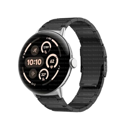 [ANGIRSFPO] `^Xgbv Google Pixel Watch 3 45mm juXbg Pixel Watch 3 45mm ɓK Xgoh ^oh Accessorie(Silver black)