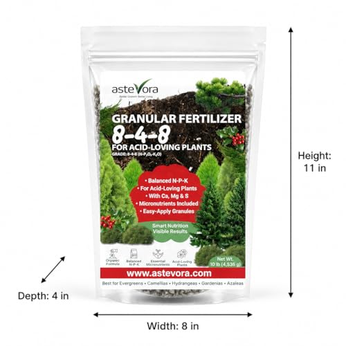 Image of GARDENWISE Evergreen Fertilizer - All-Purpose Granular Plant Food for Outdoor Trees and Shrubs, Azaleas, Magnolias, Pines & Arborvitae - Slow-Release Formula (5 quarts)