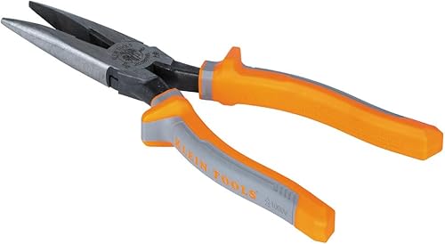 Miniatura 9 de Klein Tools 2038RINS Alicates fabricados en EE. UU., Alicates de corte lateral de punta larga con aislamiento para electricista, clasificación de
