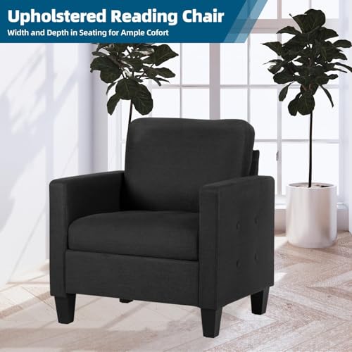 Gravforce SS03169DG Mid Century Accent Chair, Fabric Armchair For Living Room thumb #7