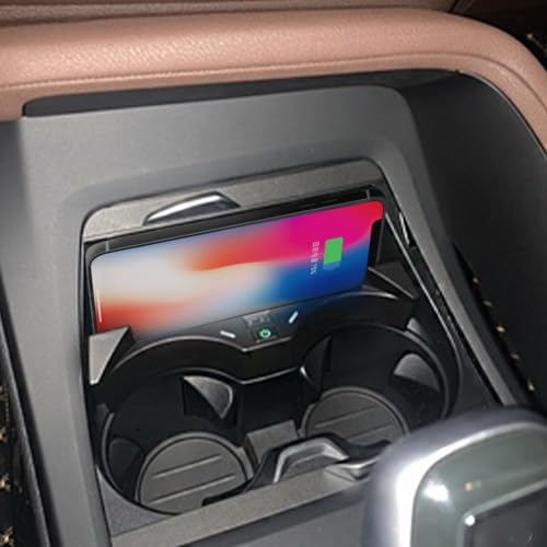 Cargador inalámbrico para BMW X1 X2 F39 F48 15W con puerto USB adicional para coche 4