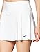 Nike Dri-FIT Advantage Women's Short Tennis Skirt (US, Alpha, Medium, Regular, Regular, White/Black)
