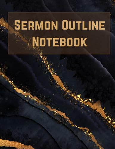 Sermon Outline Notebook Planner for Pastors