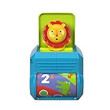 Mit kräftigen Farben, interessanten Strukturen zum Entdecken, einer sich drehenden Mähne und dem Überraschungseffekt ist dieser kleine Löwe der Ideale Kuschelfreund für das Kind