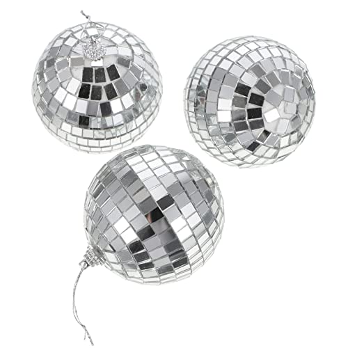 jojofuny 3 Pcs Disco Espelho Bola Esfera Bola Ornamentos Festa Fundo Globo Foto Adereços Redondo Pen