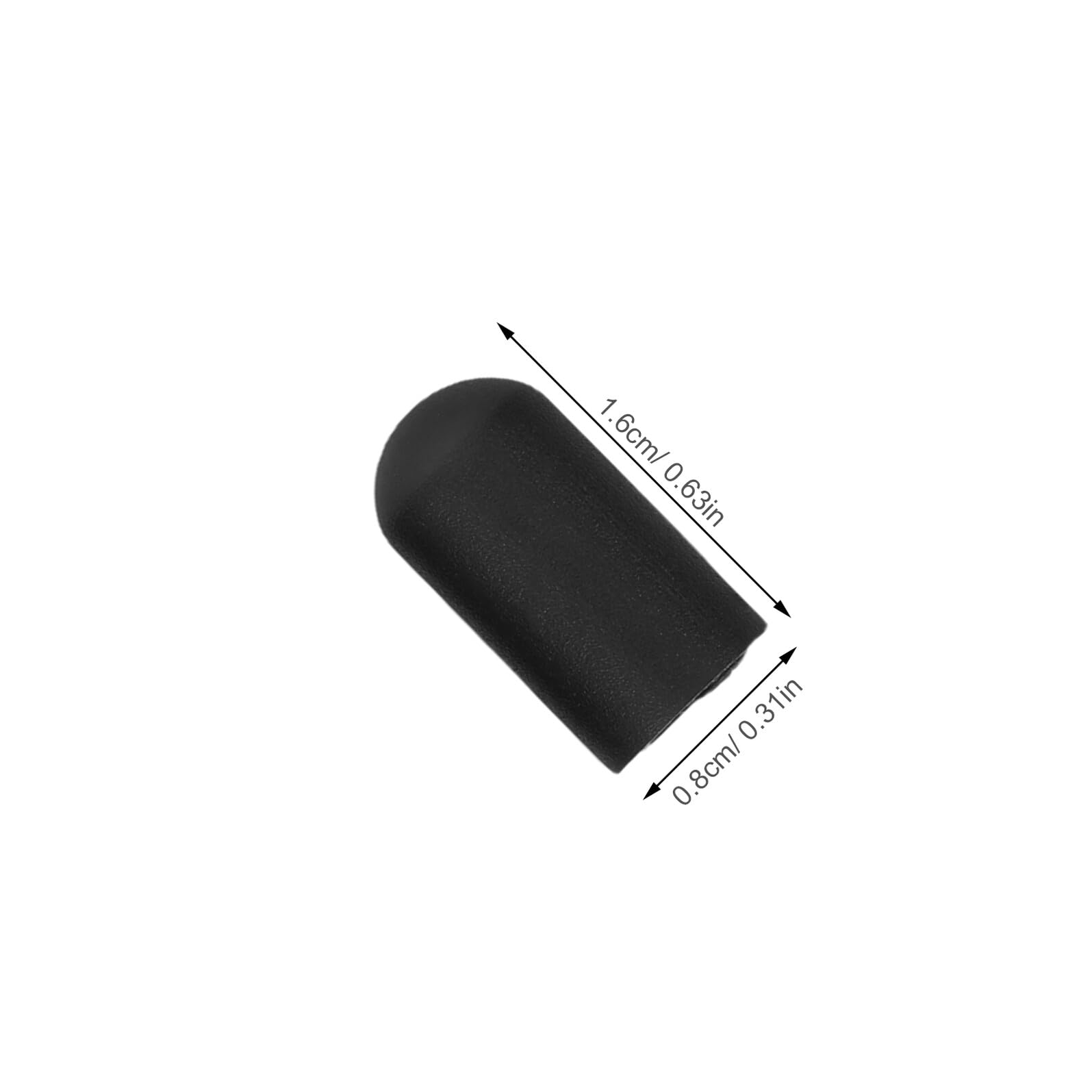 Yardwe 20pezzi Punte in Silicone Nero per Sordina per Bacchette di Coperture per Esercizi Silenziosi per Batteria Smorzatori di Ricambio per Bacchette Foro