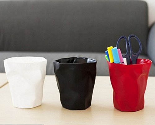 image for Chris-Wang 1Pcs Creative Out-of-Shape Wrinkle Plastic Pencil Cup/Pen H