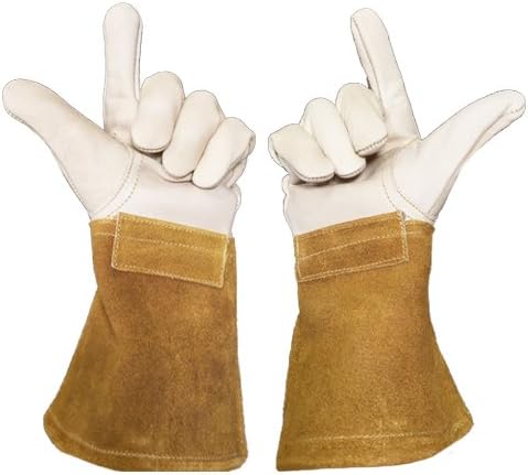 Professional Thorn Proof Lemon Picking Gloves - Thorn Resistant Leather Gloves With Gauntlet Cuff Inc. (10)