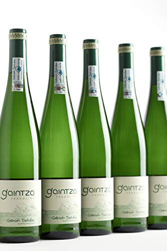 Txakoli Gaintza, vendimia 2019, caja de 6 botellas, denominación de origen Getariako Txakolina - Txakolí de Getaria, vino blanco