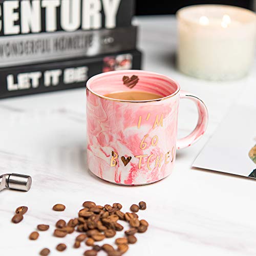 I'm 60 - Funny 60Th Birthday Gifts For Women - Best Turning Sixty Year Old Birthday Gifts Ideas For Women, Wife, Mom, Daughter, Sister, Aunt, Best Friends, Bff, Coworkers, Her - Ceramic Coffee Cup #TOP5