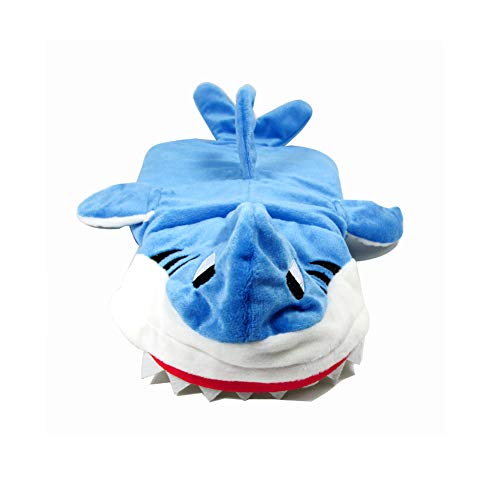 HONGBI Hundekostüm Hai-Kostüm Warme Mantel süßes Haustier Hoodie Kleidung für Katzen und Hunde Halloween Urlaub Kostüm für Blau XL