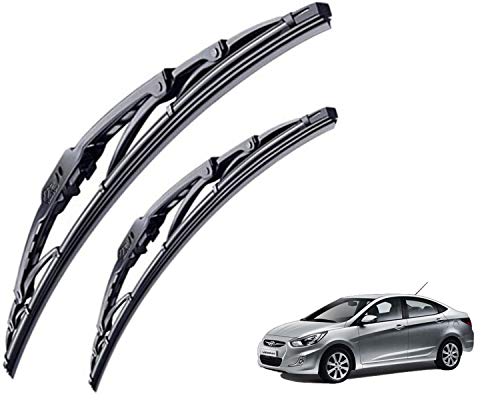 Image of WolkomHome High Performance OE Car Wiper Blade Replacement set of 2 Pc Right 24 inch Left 16 inch for Hyundai Verna