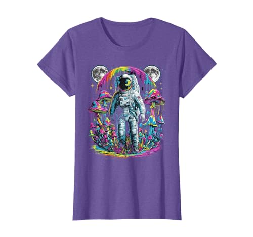 Mushroom Tshirt Psychedelic Rave Edm Trippy DJ Festival Men T-Shirt