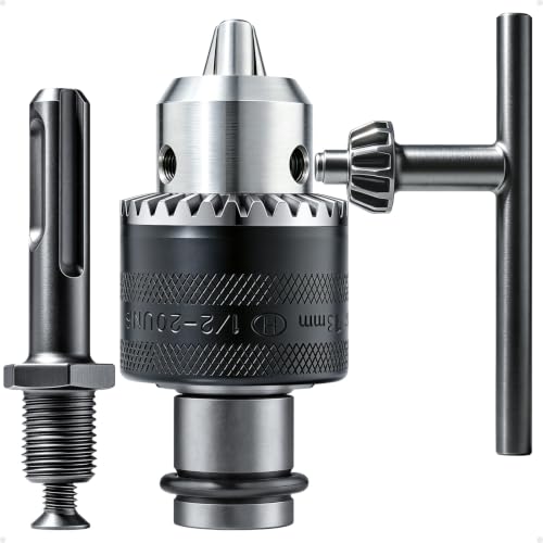 LINGIGAOUT 1/2 Keyed Drill Chuck Adapter Kit for Impact Wrench & SDS Plus
