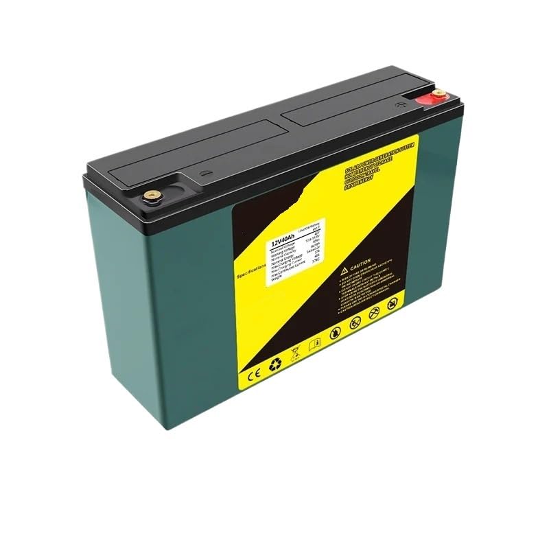 Batteria a ciclo profondo Batteria LiFePO4 12V 300Ah 200Ah 100Ah 120Ah 150Ah Camper Batteria for carrello da golf impermeabile Fuoristrada Off-grid Energia solare(12.8V40Ah)