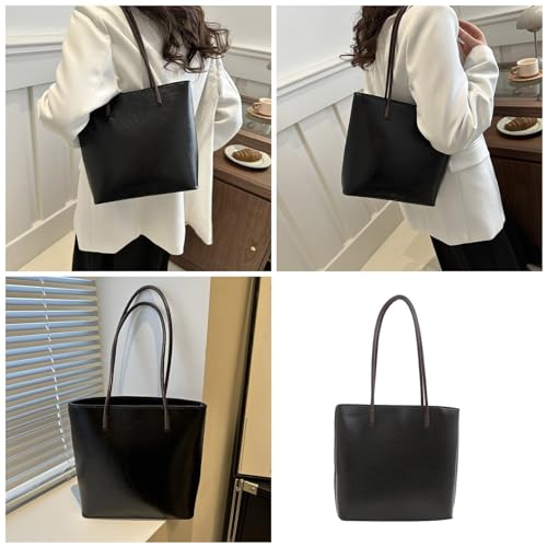 Tote Bag for Women, Womens Bag Large Capacity Shopping Bags Girls Shoulder Bags Korean Handbags Fashion PU Leather2