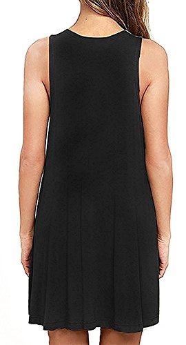 BISHUIGE Women Summer Casual V Neck Beach Cover up Bikini Swimsuit Tank Dress3