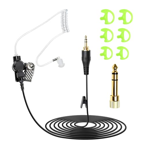 Cable de monitor invisible en audífonos IFB para transmisión de televisión y música