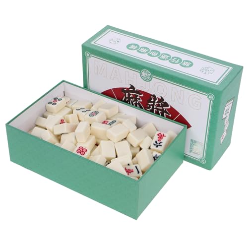 Jeu de Mahjong portable miniature de voyage, tuiles compactes Toddmomy et set chinois