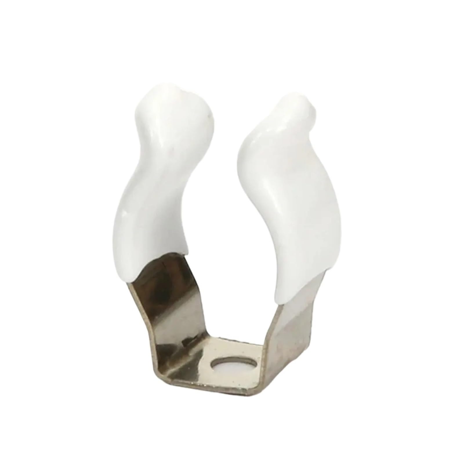 DWAMMEBRS U Clips Holder Bracket 5Pcs Spring Clip Clamp Holders With Rubber Protection For Lamp Tube T3 T4 T5 T6 T7 T8 T9 T10(5Pcs T4)