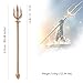 ZKBWFLA Metal Trident Sword, Available for Collection-Gold Sword