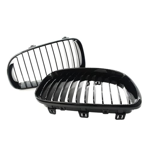 Parrillas de riñón para BMW E82 E88 E81 E87 monolama negras brillantes parachoques 2007-2011 4