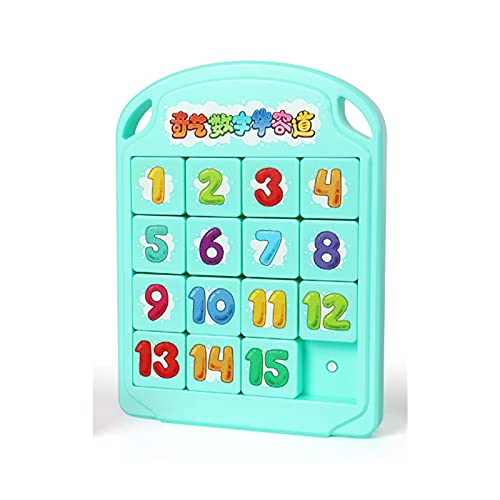 Cuberspeed Macaron magnetized 15 Slide Number Puzzle Puzzle Brain Teasers Math Puzzle Toy Tangram Jigsaw Intelligence Fifteen Klotski Puzzle Blue 15 Slide Number Puzzle