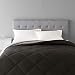 AmazonBasics Reversible Microfiber Comforter - King, Black