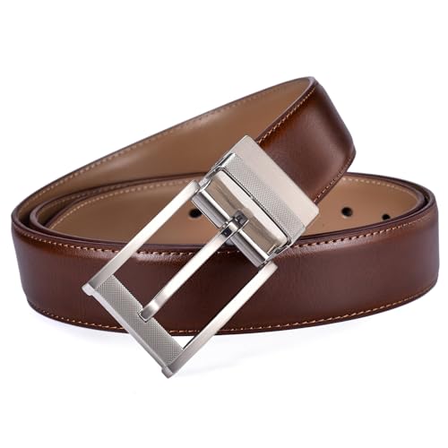 Men Belt Genuine Leather with Anti-scratch Buckle Casual Strap2