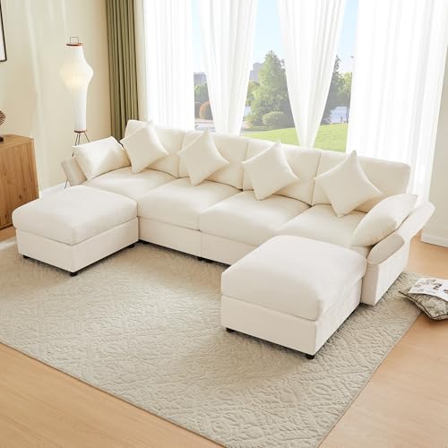 Canapé d’angle convertible modulable 284 cm, Yihomfy