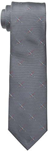 STAR WARS Men's Lightsaber Duel Tie, Grey, One Size