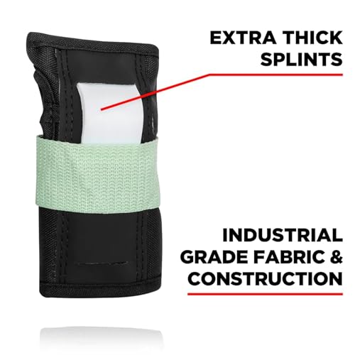 187 Killer Pads Skateboarding Knee Pads, Elbow Pads, and Wrist Guards, Six Pack Pad Set, Hibiscus, Small/Medium