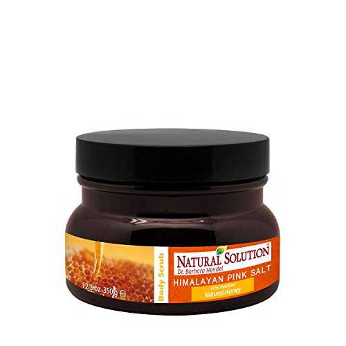 Natural Solution Himalayan Pink Salt Body Scrub with Natural Honey,Ultra Hydrating and Exfoliating Scrub for Nourishing Essential Body Care - 12.3 oz