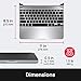 Brydge Pro 12.9 Keyboard for iPad Pro 12.9-inch 3rd Generation Model (2018) | Aluminum Wireless Bluetooth 4.2 Keyboard with Backlit Keys | Long Battery Life | (Silver)