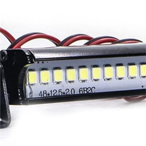Kit de luces de coche RC de aluminio resistente para Traxxas y D90 3