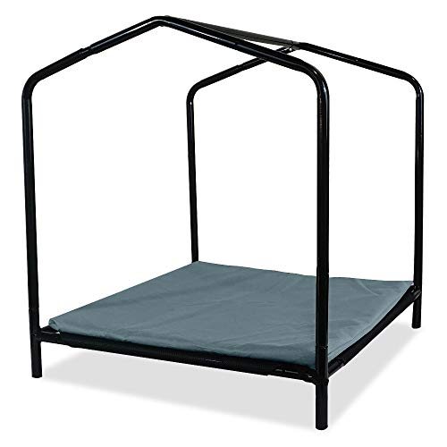 Floppy Dawg Just Chillin’ Portable Dog House. Elevated Pet Shelter for Indoor and Outdoor Use. Made of Water Resistant Breathable Oxford Fabric. Easy to Assemble and Lightweight. 33"L x 29"W x 32"H - Image 6