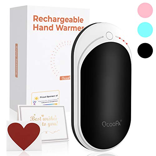 OCOOPA Hand Warmers Rechargeable, 5200mAh Electric USB Hand Warmers Power Bank Type-c Charging