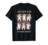 Aus Dem Weg Ich Muss Tanzen Lustiges Einhorn JGA | Party T-Shirt